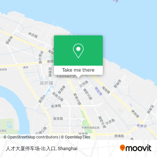 人才大厦停车场-出入口 map