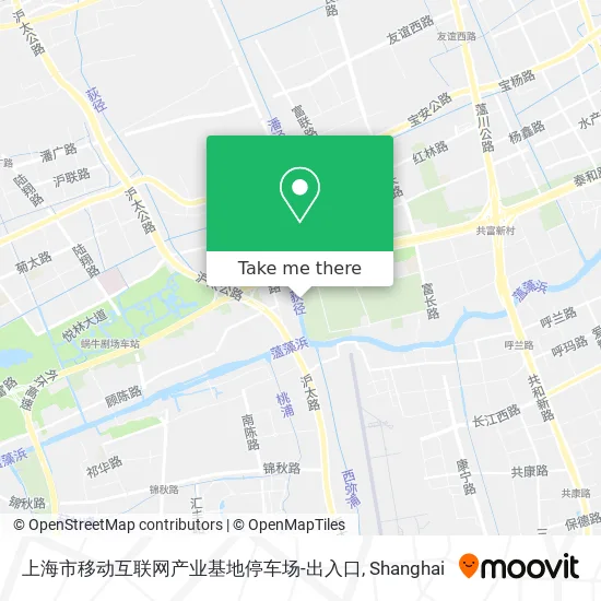 上海市移动互联网产业基地停车场-出入口 map