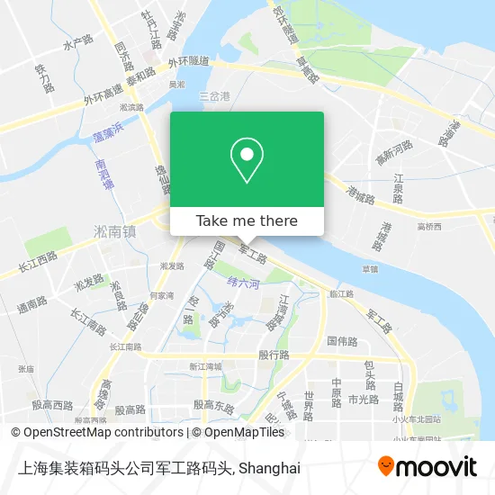 上海集装箱码头公司军工路码头 map