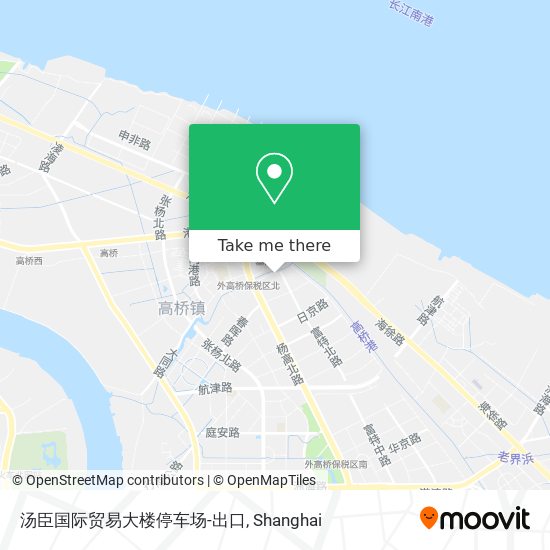 汤臣国际贸易大楼停车场-出口 map