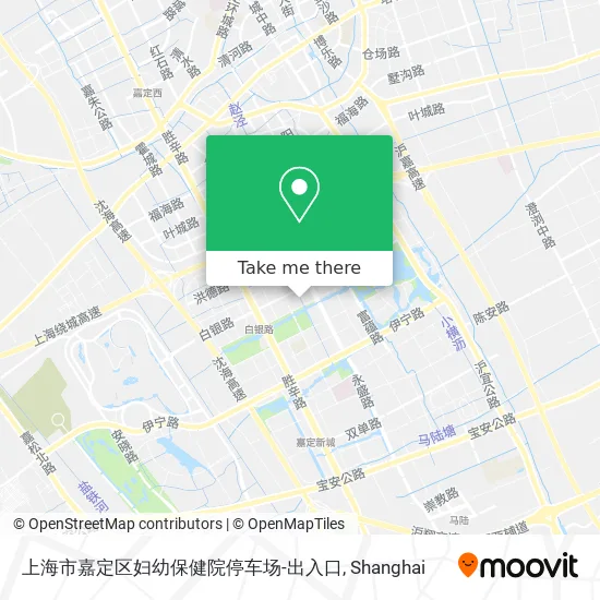 上海市嘉定区妇幼保健院停车场-出入口 map