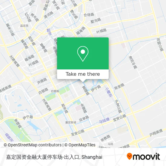嘉定国资金融大厦停车场-出入口 map