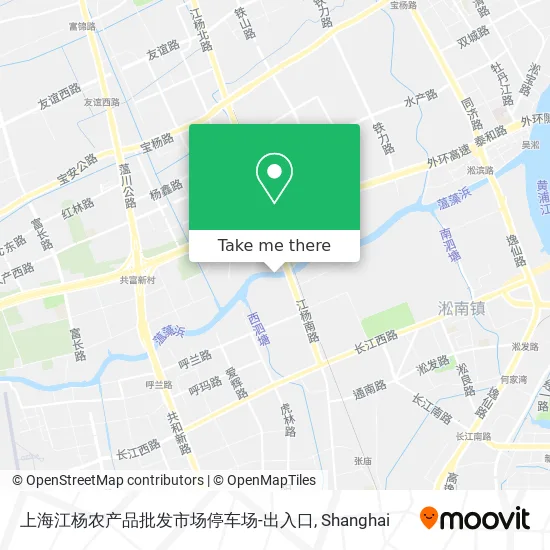 上海江杨农产品批发市场停车场-出入口 map