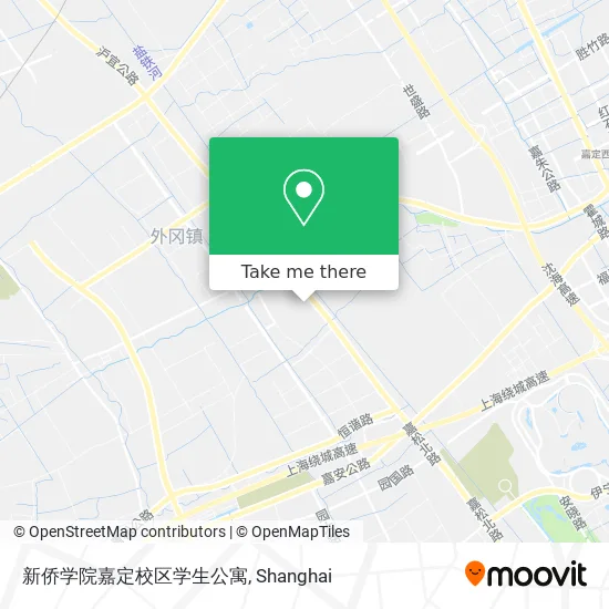新侨学院嘉定校区学生公寓 map