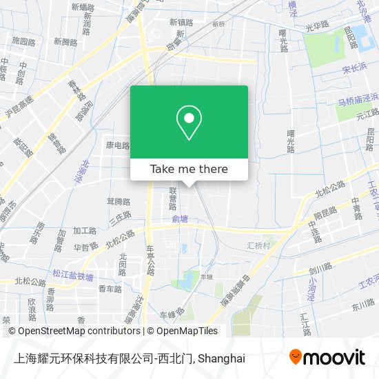 上海耀元环保科技有限公司-西北门 map