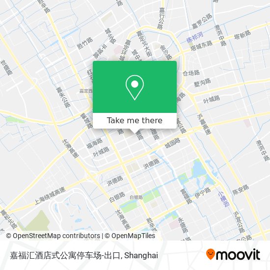 嘉福汇酒店式公寓停车场-出口 map