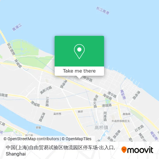 中国(上海)自由贸易试验区物流园区停车场-出入口 map