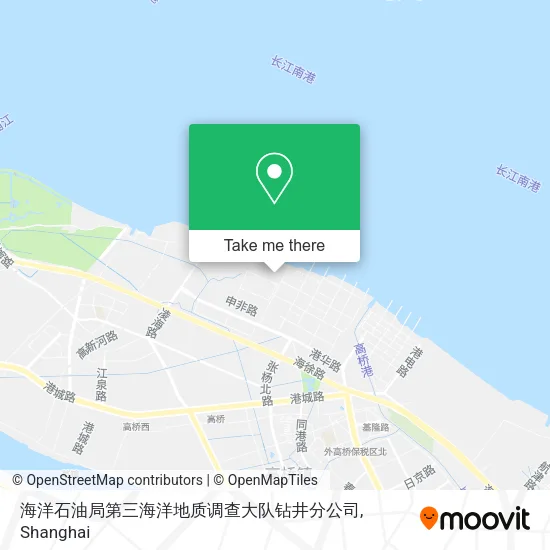 海洋石油局第三海洋地质调查大队钻井分公司 map
