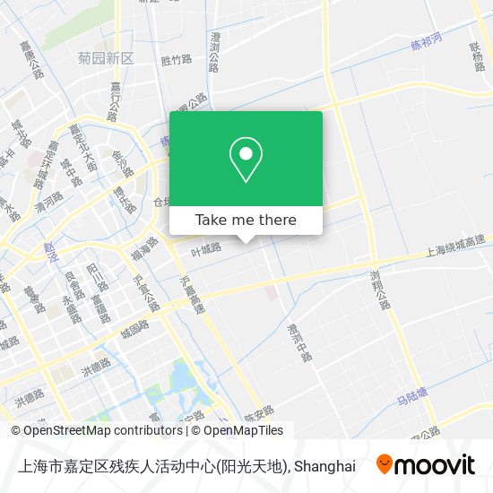 上海市嘉定区残疾人活动中心(阳光天地) map