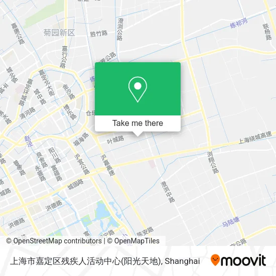 上海市嘉定区残疾人活动中心(阳光天地) map