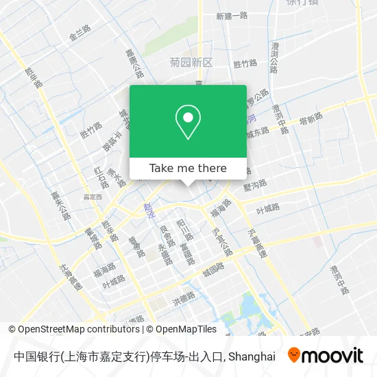 中国银行(上海市嘉定支行)停车场-出入口 map