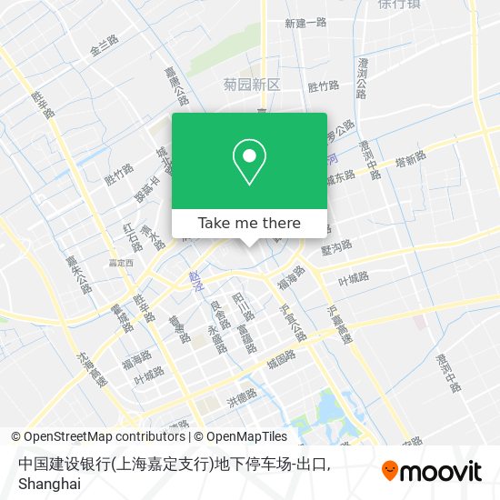 中国建设银行(上海嘉定支行)地下停车场-出口 map
