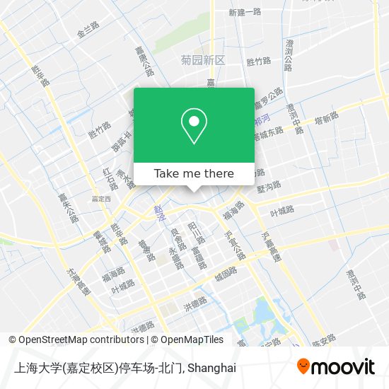 上海大学(嘉定校区)停车场-北门 map