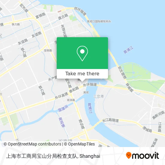上海市工商局宝山分局检查支队 map