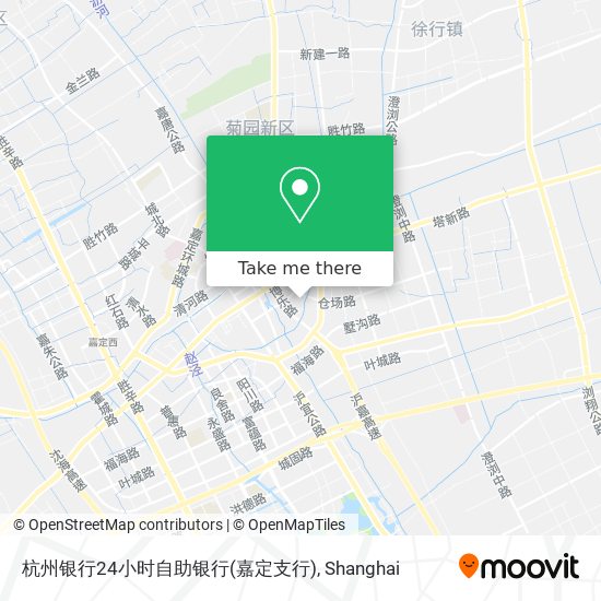 杭州银行24小时自助银行(嘉定支行) map