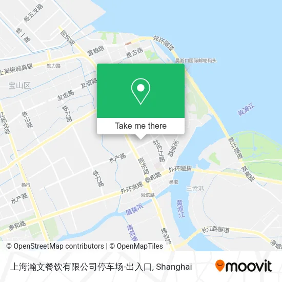 上海瀚文餐饮有限公司停车场-出入口 map