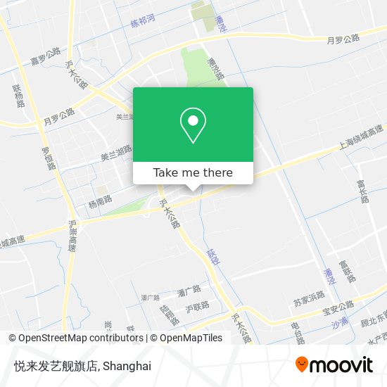 悦来发艺舰旗店 map