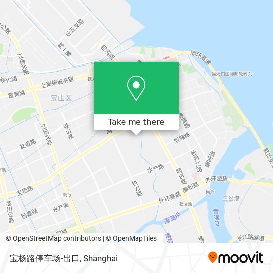 宝杨路停车场-出口 map