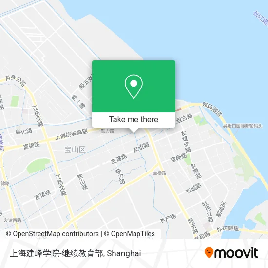 上海建峰学院-继续教育部 map