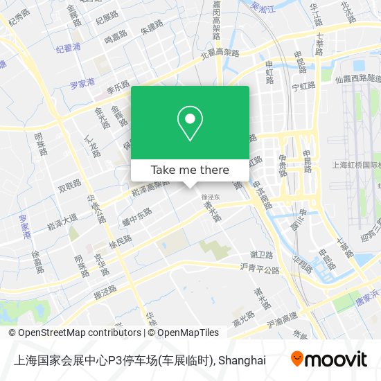 上海国家会展中心P3停车场(车展临时) map