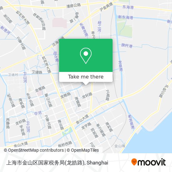 上海市金山区国家税务局(龙皓路) map