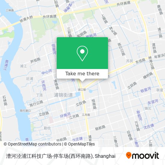 漕河泾浦江科技广场-停车场(西环南路) map