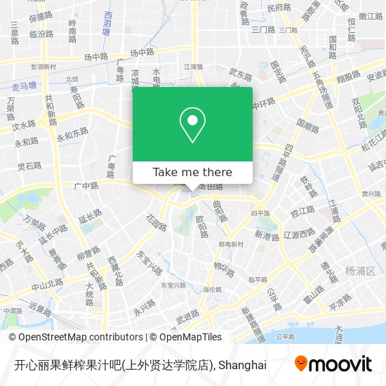开心丽果鲜榨果汁吧(上外贤达学院店) map
