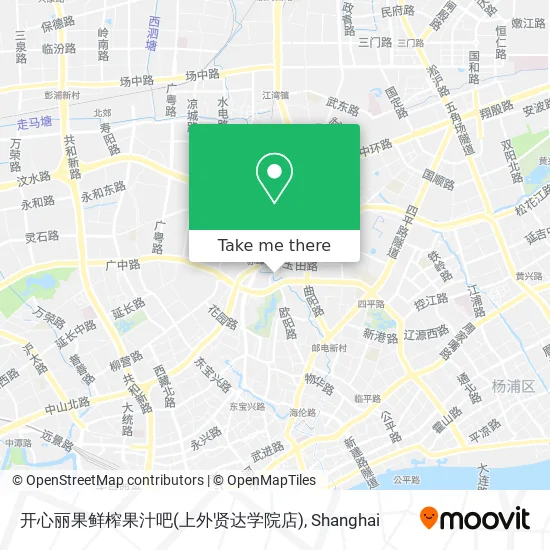 开心丽果鲜榨果汁吧(上外贤达学院店) map