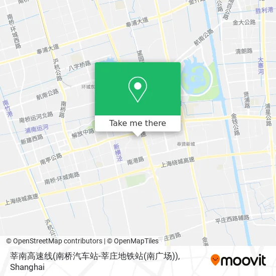 莘南高速线(南桥汽车站-莘庄地铁站(南广场)) map
