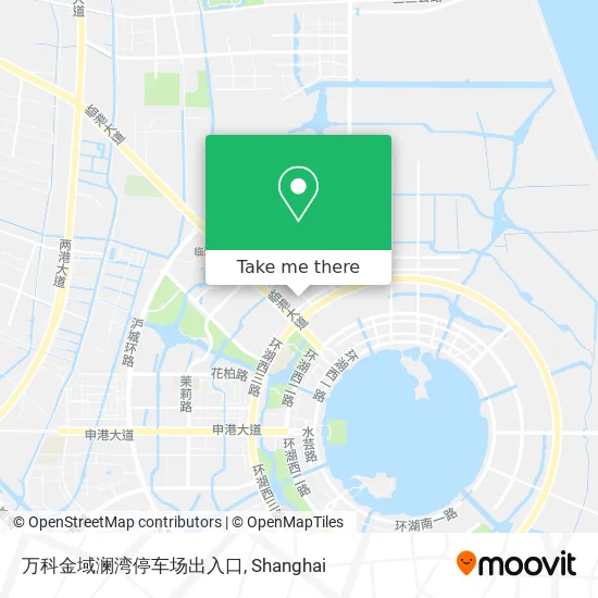 万科金域澜湾停车场出入口 map