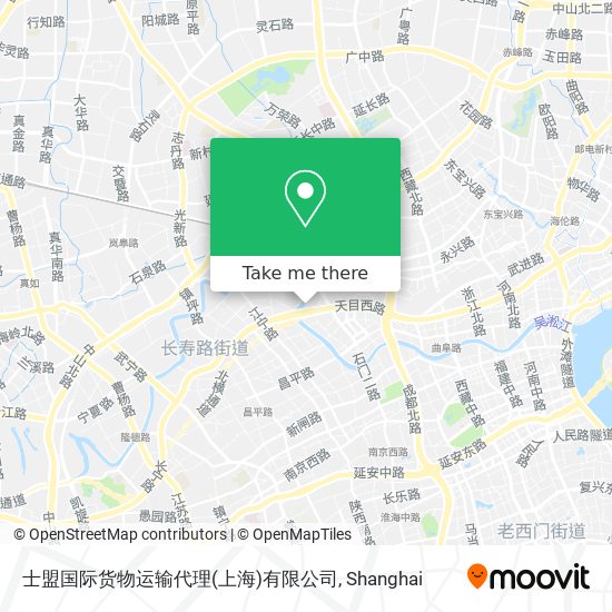 士盟国际货物运输代理(上海)有限公司 map