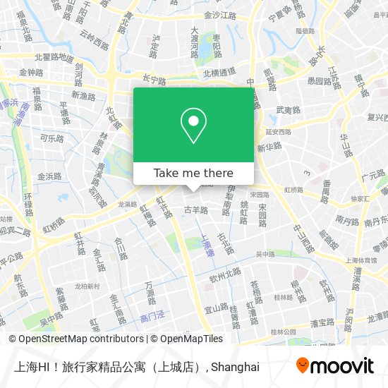 上海HI！旅行家精品公寓（上城店） map