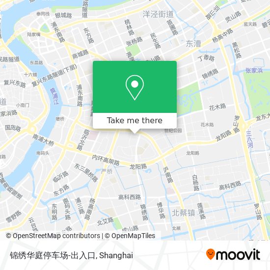 锦绣华庭停车场-出入口 map