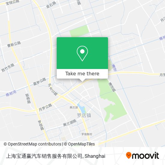 上海宝通赢汽车销售服务有限公司 map