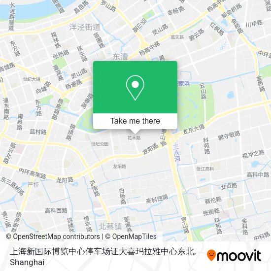 上海新国际博览中心停车场证大喜玛拉雅中心东北 map
