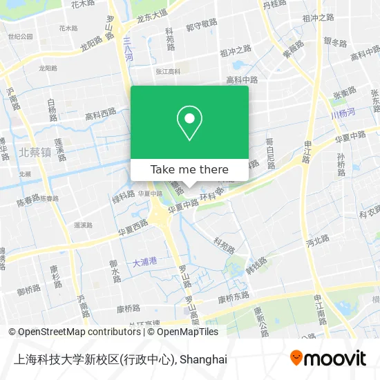 上海科技大学新校区(行政中心) map