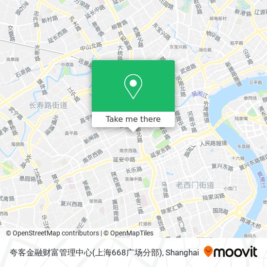 夸客金融财富管理中心(上海668广场分部) map