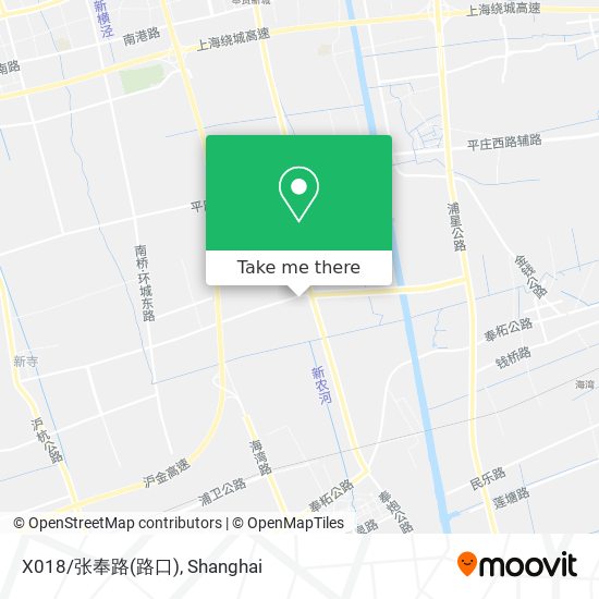X018/张奉路(路口) map