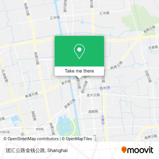 团汇公路金钱公路 map