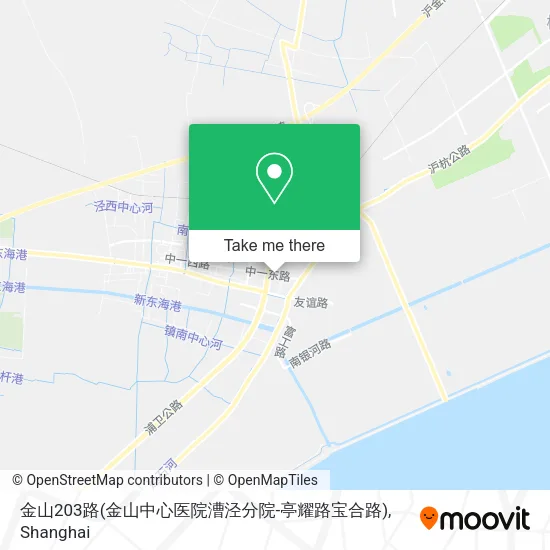 金山203路(金山中心医院漕泾分院-亭耀路宝合路) map