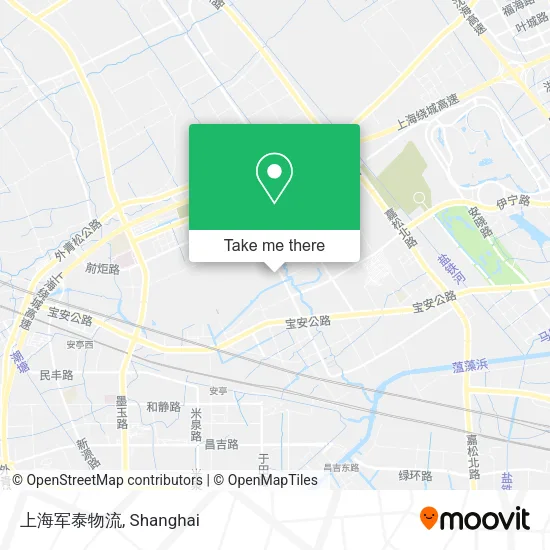 上海军泰物流 map