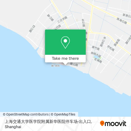 上海交通大学医学院附属新华医院停车场-出入口 map