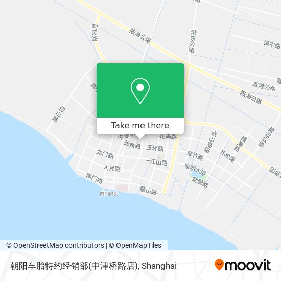 朝阳车胎特约经销部(中津桥路店) map