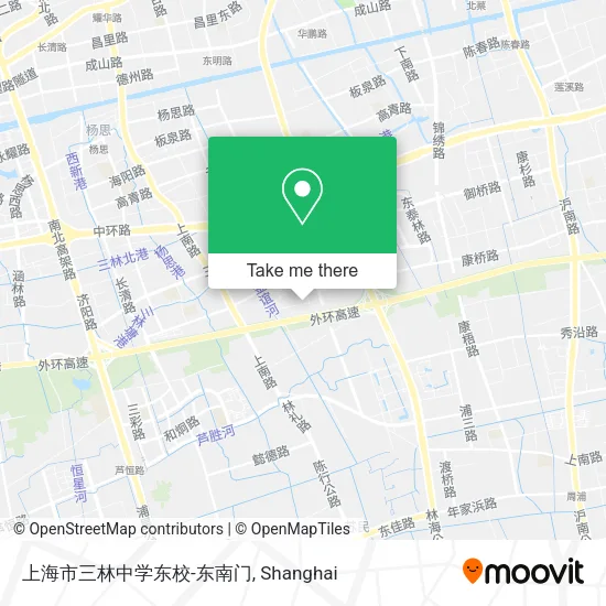 上海市三林中学东校-东南门 map