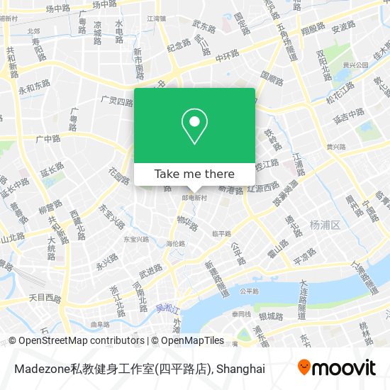 Madezone私教健身工作室(四平路店) map