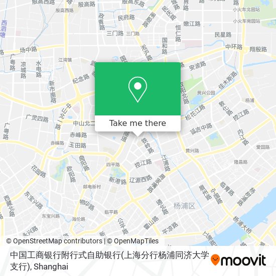 中国工商银行附行式自助银行(上海分行杨浦同济大学支行) map
