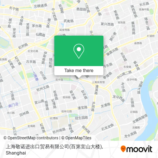 上海敬诺进出口贸易有限公司(百第宜山大楼) map