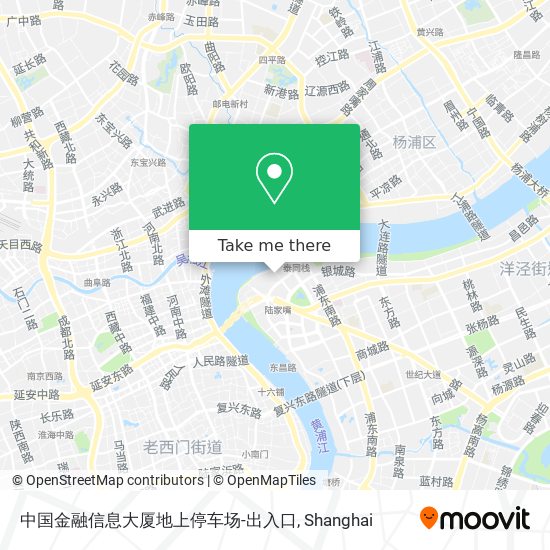 中国金融信息大厦地上停车场-出入口 map