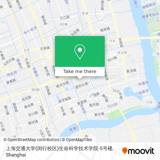 上海交通大学(闵行校区)生命科学技术学院-5号楼 map