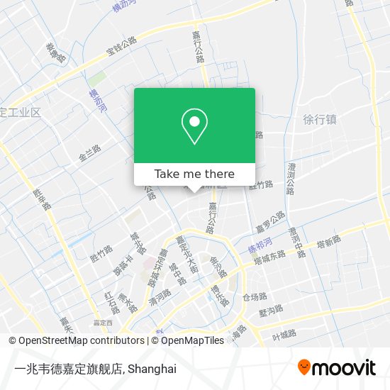 一兆韦德嘉定旗舰店 map